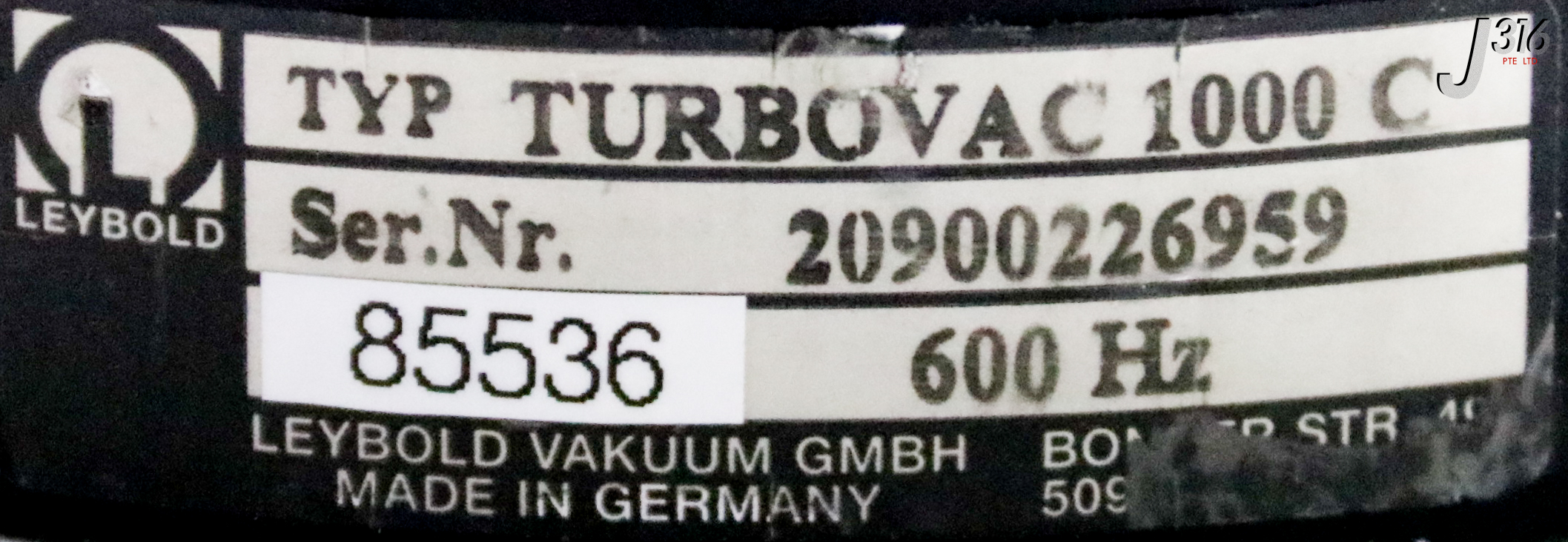 38494 LEYBOLD TURBO MOLECULAR PUMP (WORKING) TURBOVAC 1000C | eBay
